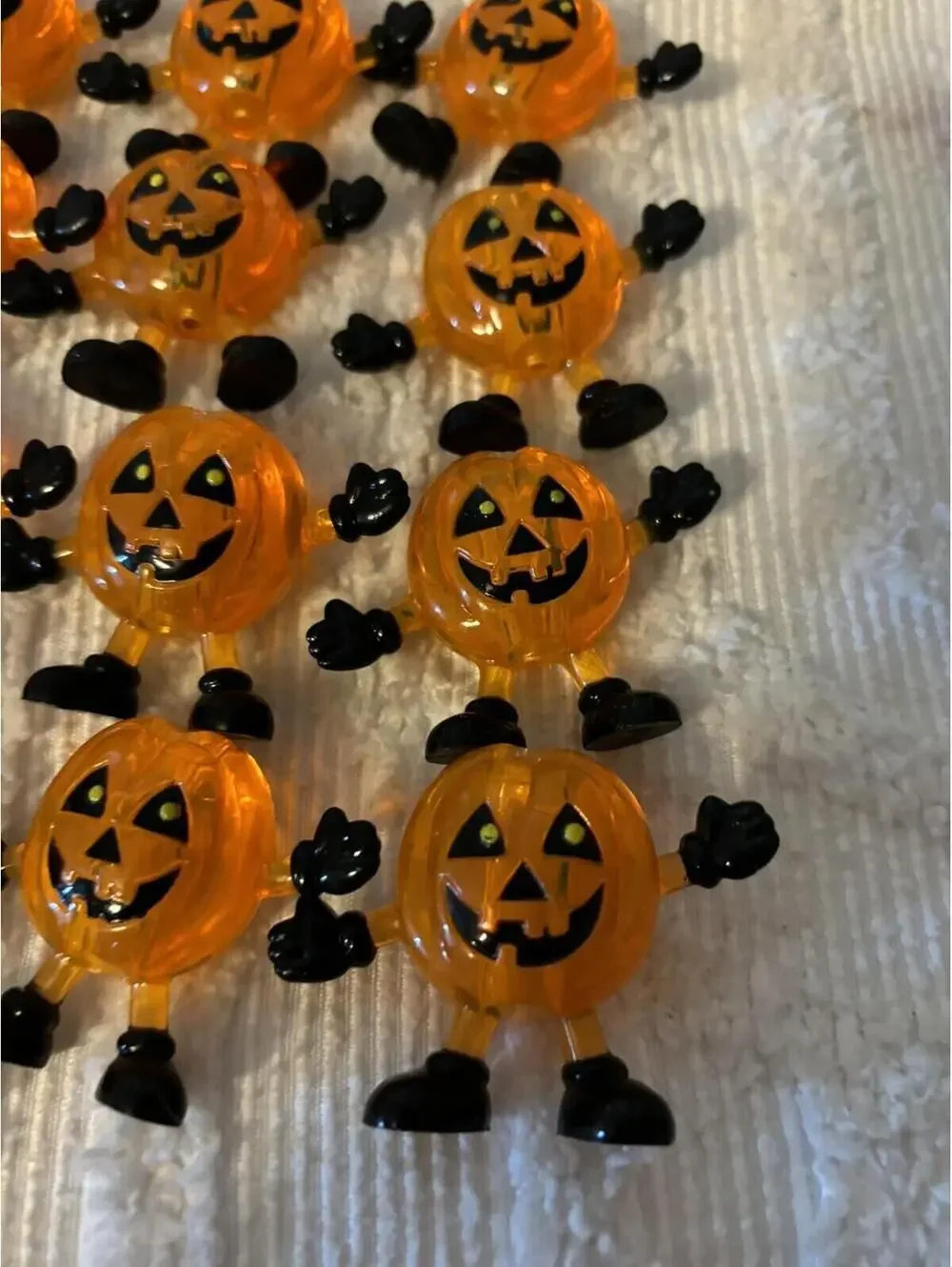 Halloween Pumpkin Men String Light Covers Orange Color lot of 12